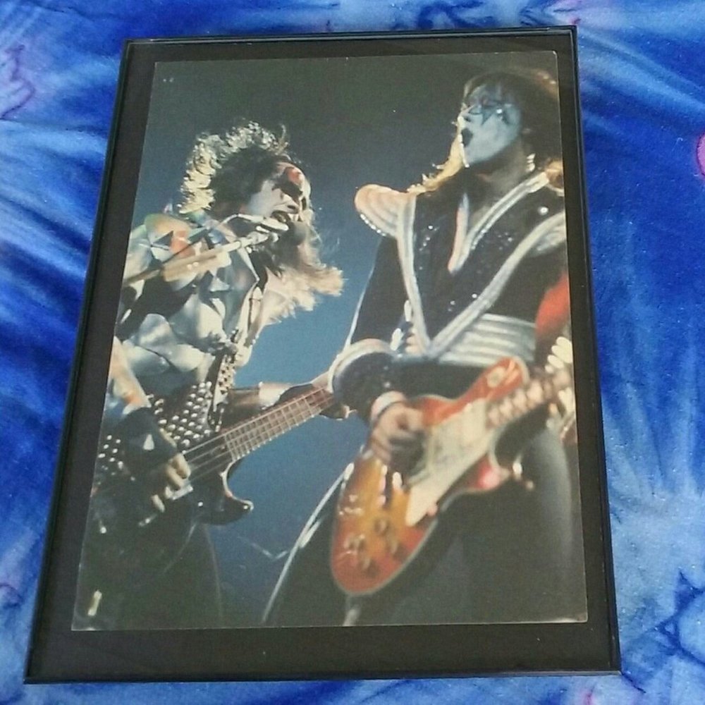 ☆ 1970s KISS Band Gene Simmons Ace Frehley ☆ Rock and Roll ☆ 1970s Vintage ☆